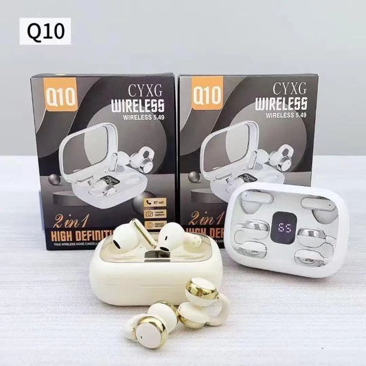 Écouteurs Sans Fil Q10 CYXG – Bluetooth 5.0, Son HD Stéréo, Réduction de Bruit, Autonomie Longue Durée